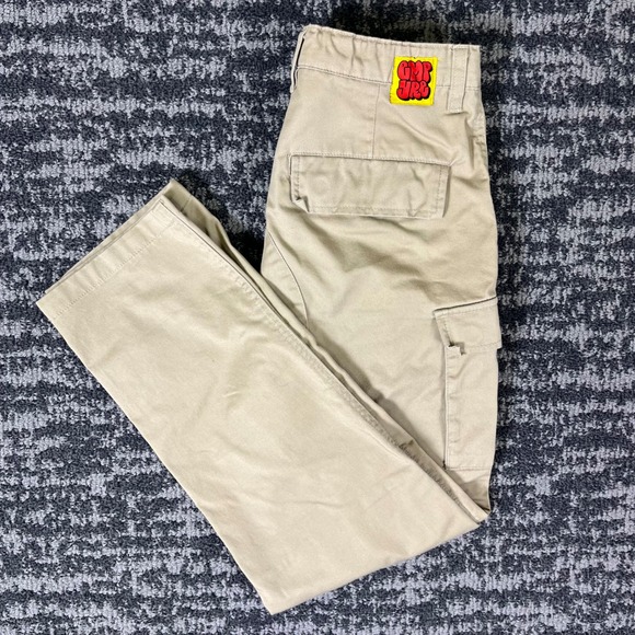 Empyre Other - Y2K Empyre Relaxed Fit Cargo Skateboarding Pants Khaki Tan Mens 27 E0153423117C
